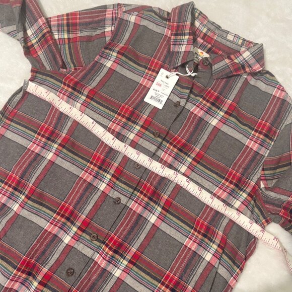 Marine Layer Viola LS relaxed rainbow Plaid Button-Up Long-Sleeve Shirt medium - Picture 13 of 14